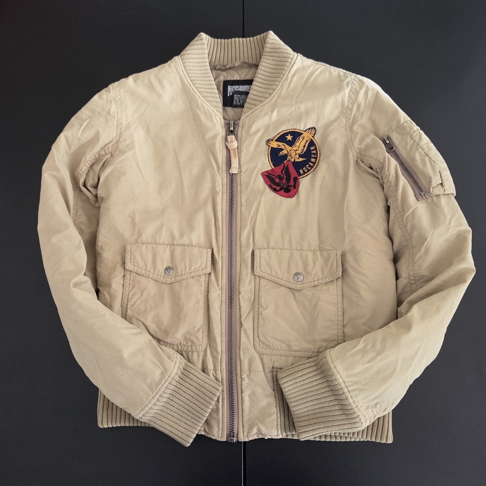 Rocawear Y2K Women's Crop Bomber Jacket - Size Small